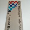 BMW E36 Motorsport Glove Box plaque. M3 LTW US, GT, 318is Limited.