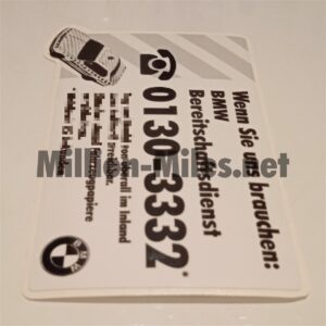BMW Assistance 80s / 90s GER #0197