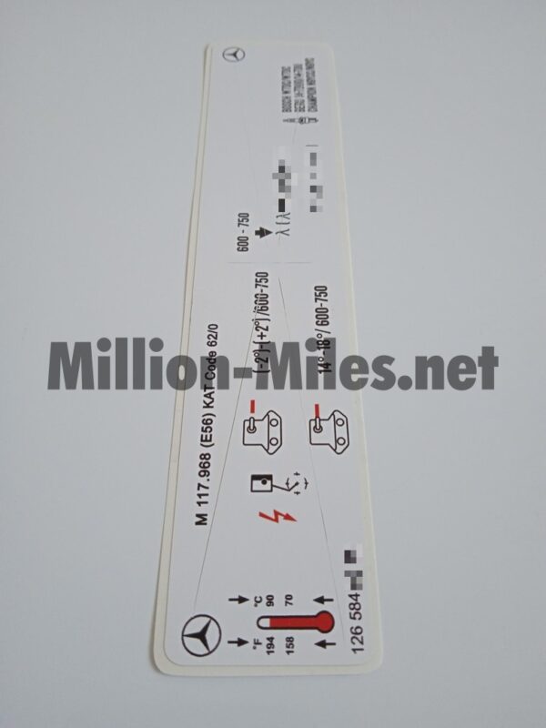 MB Engine data M117 #0243