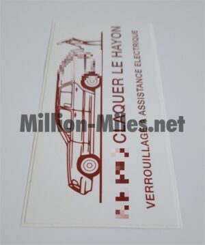 W124 Estate Electric Tailgate Assistance FRA #0339