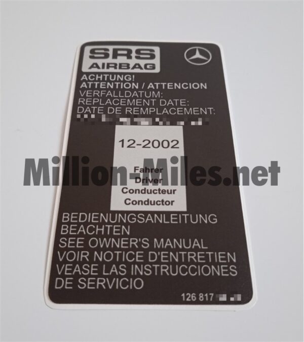 MB 1X Airbag #0386