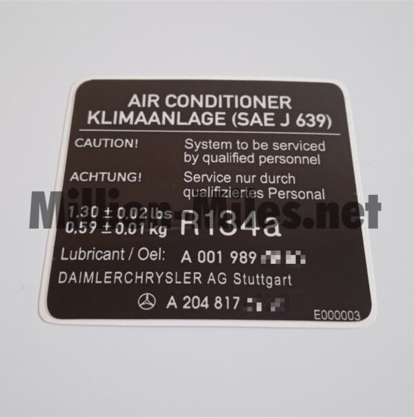 MB W204 Air-Con #0443