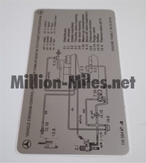 MB W116 Emission Control US #0480