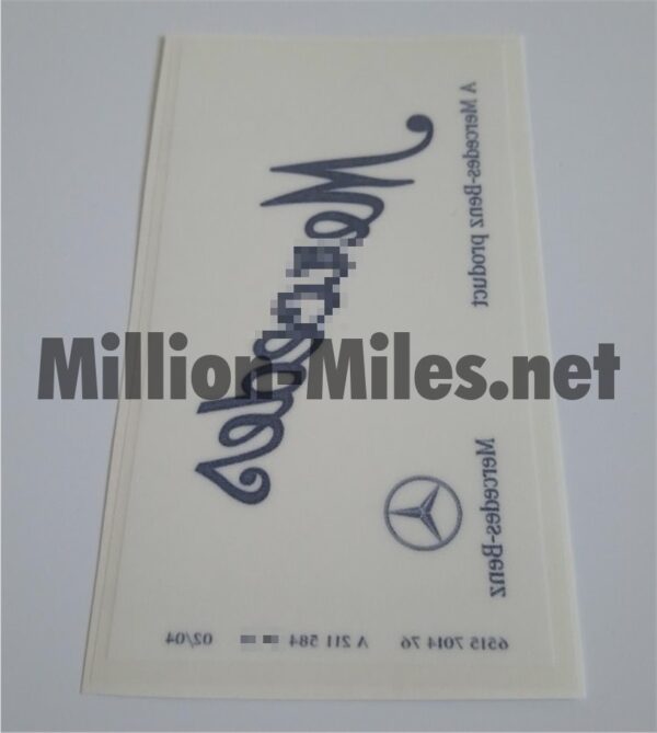 MB A Mercedes-Benz Product US #0492