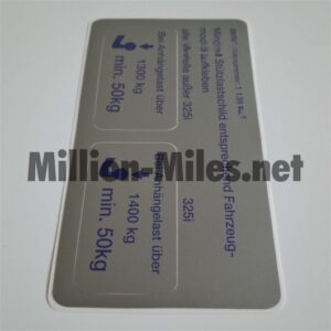 BMW E30 Tow-bar Info #0560