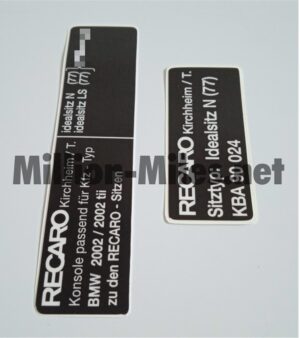 BMW E10 2002 / 2002tii RECARO #0722