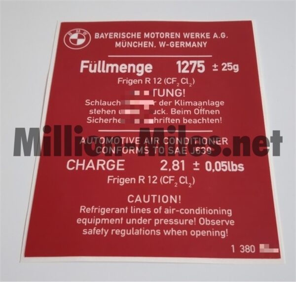 BMW Air-con 1275g #0784