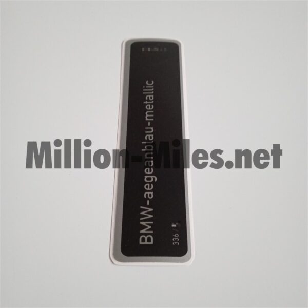 BMW E34 E36 E38 E39 Colour Code 336 Aegeanblau Metallic #0801