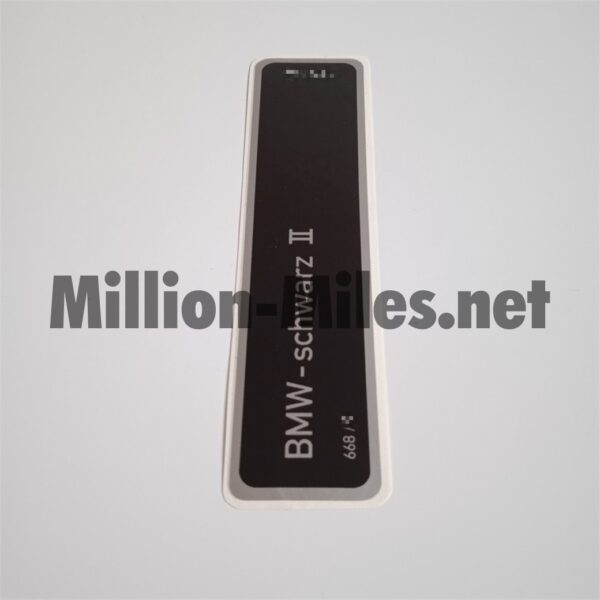 BMW E34 E36 E38 E39 Colour Code 668 Schwarz 2 #0809