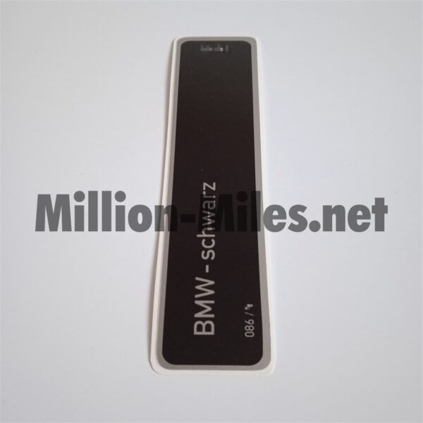 BMW E34 E36 E38 E39 Colour Code 086 Schwarz #0864