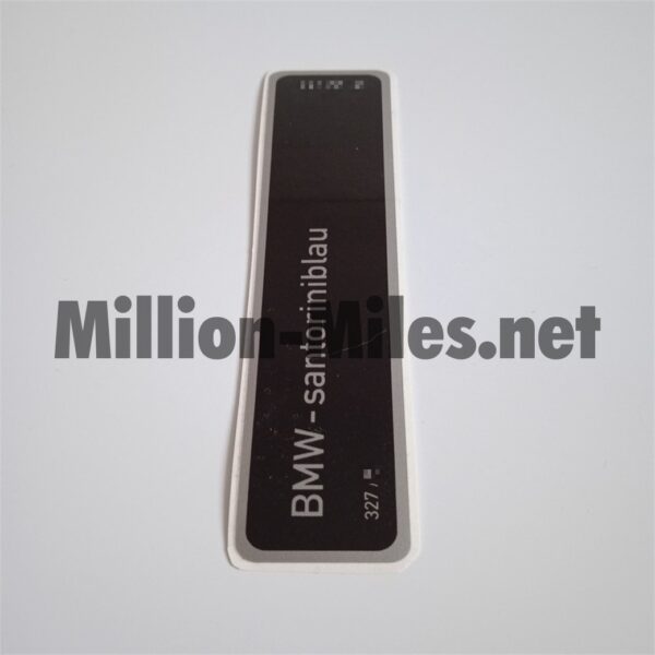 BMW E34 E36 E38 E39 Colour Code 327 Santoriniblau #0878