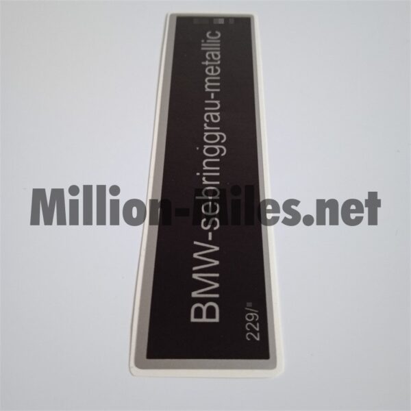 BMW E30 E31 E32 E34 Colour Code 229 Sebringgrau Metallic #0890