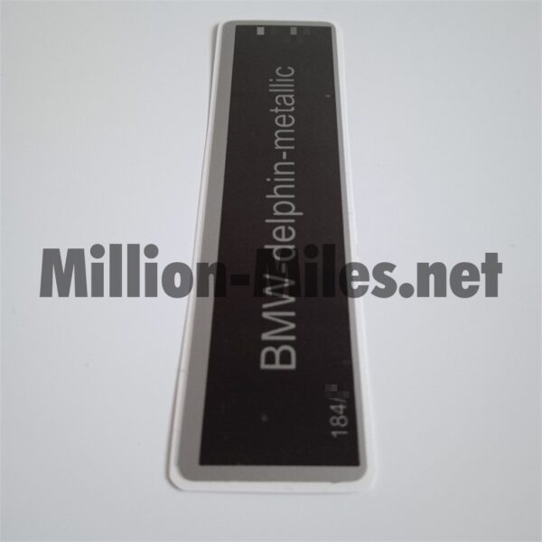 BMW E30 E31 E32 E34 Colour Code 184 Delphin Metallic #0891