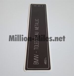 BMW E38 E39 E46 E60 E90 Colour Code 482 Toledoblau Metallic #1027