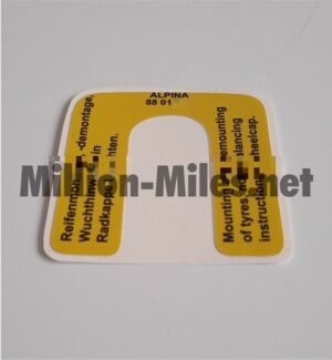 ALPINA Wheel Cap Sticker #1196