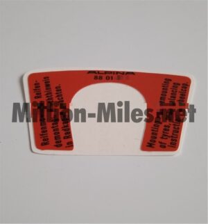 ALPINA Wheel Cap Sticker #1197