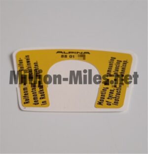 ALPINA Wheel Cap Sticker #1198