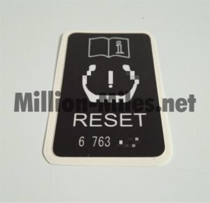 ALPINA / BMW Tire Pressure Reset info #1214