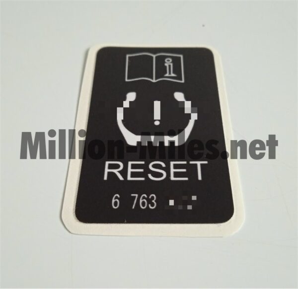 ALPINA / BMW Tire Pressure Reset info #1214