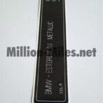 BMW Colour Code Estorilblau Metalic 2000+ #1218