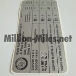 Alpina Tire Pressure E85 Roadster S #1222
