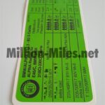 Alpina Tire Pressure E46 B3 3.3 / B3S Cabrio #1238