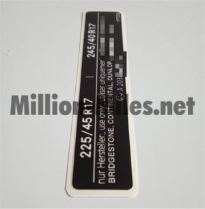 MB W203 C32 Tire Size #1316