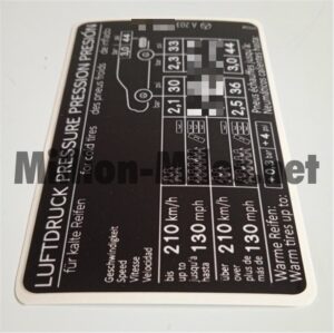 MB C32 AMG S203 Tire pressure #1318