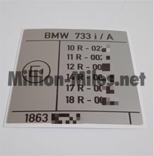 BMW E23 733i / A Lights Info #1378