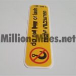 BMW Tow Warning Eng / Ger #1398