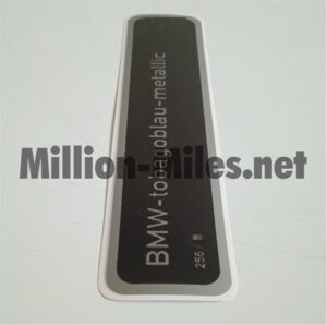 BMW E34 E36 E38 E39 Colour Code 256 Tobagoblau #1401