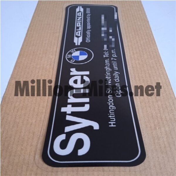 BMW ALPINA Sytner internal #1451