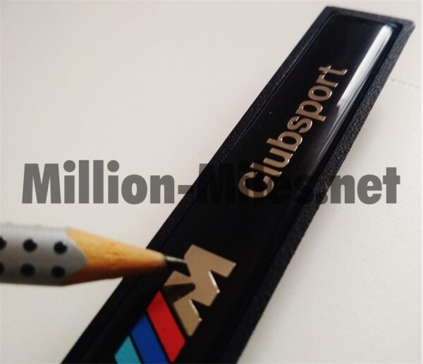BMW E36 Clubsport Side door trim Badges