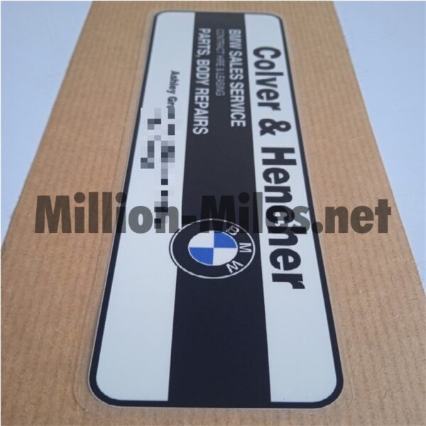 BMW Colver and Hencher internal #1477