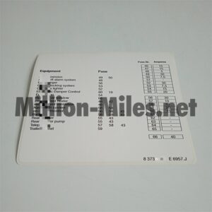 BMW E39 Fuse Description ENG #1570