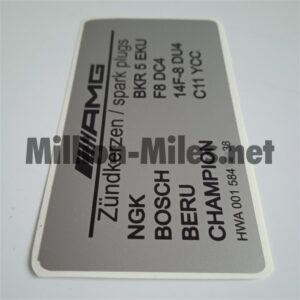 1598 MB AMG Spark Plugs Spec. #1598