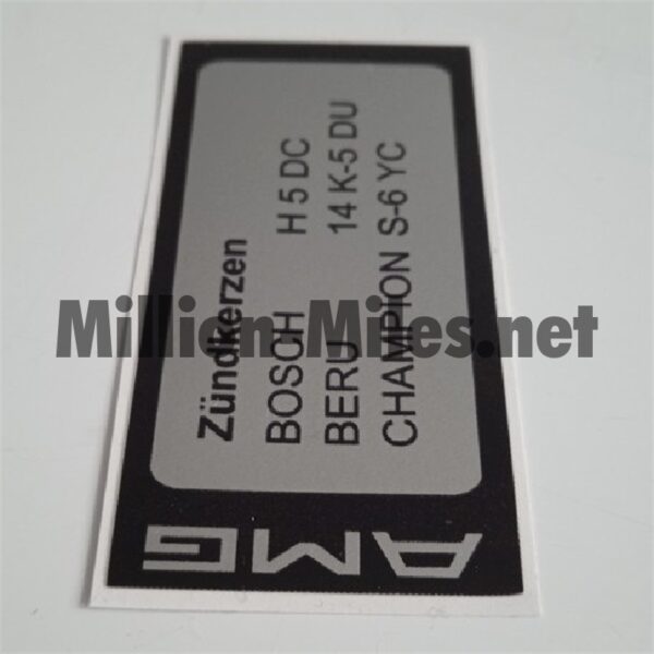 MB AMG Spark Plugs Spec. #1602