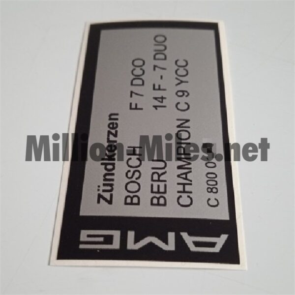 MB AMG Spark Plugs Spec. #1603