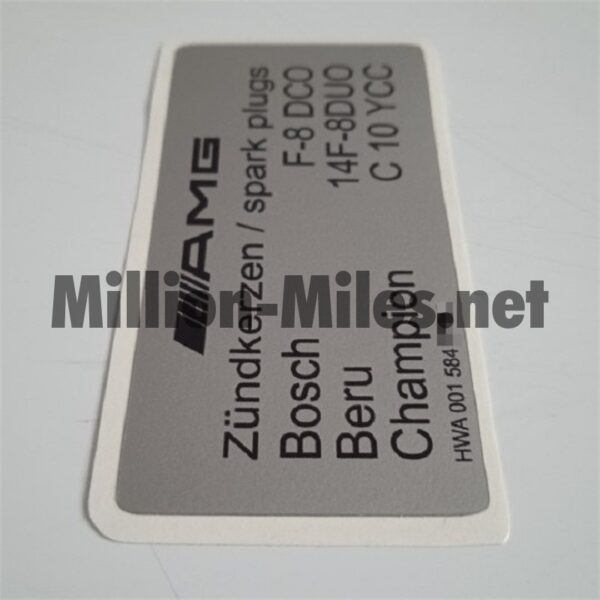 MB AMG Spark Plugs Spec. #1608
