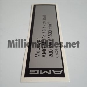 1611 MB AMG Engine Data M104 200kW 3.4L #1611