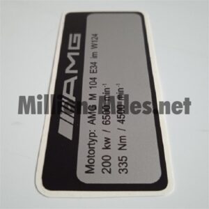 1612 MB AMG Engine Data M104 200kW #1612