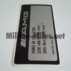 1614 MB AMG Engine Data M104 206kW C36 #1614