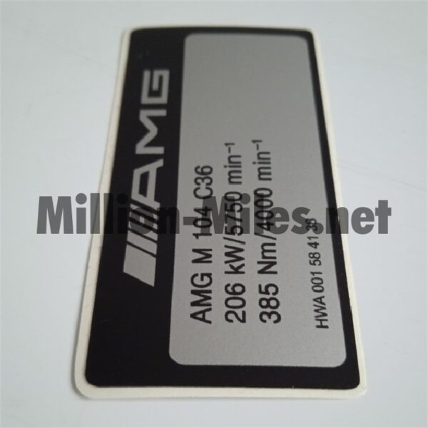MB AMG Engine Data M104 206kW C36 #1614
