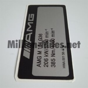 1615 MB AMG Engine Data M104 206kW G36 #1615