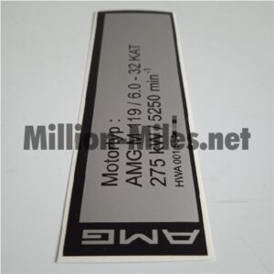MB AMG Engine Data M119 6.0 275kW 32KAT#1617