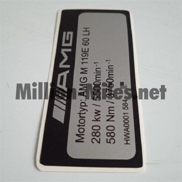 MB AMG Engine Data M119 6.0 280kW 60LH #1619