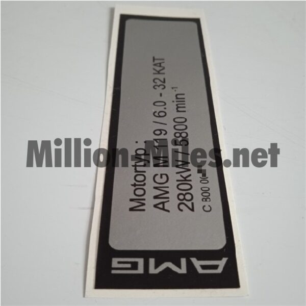 MB AMG Engine Data M119 6.0 280kW 32KAT #1620