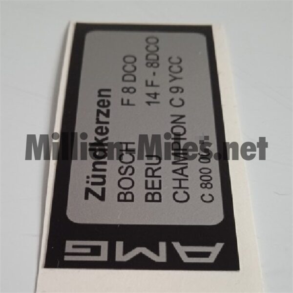 MB AMG Spark Plugs Spec. #1621