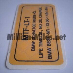 BMW Gearbox Oil Manual Transmission #1625