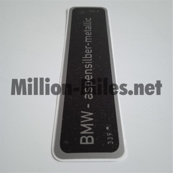 BMW E34 E36 E38 E39 Colour Code 339 Aspensilber Metallic #1626